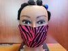 HotPink Zebra Print Flat Face Cover - MSWCUSTOMPRINTS / LADYGRIND.COM