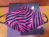 Hot Pink Zebra Print Face Cover w/ Color inside - MSWCUSTOMPRINTS / LADYGRIND.COM