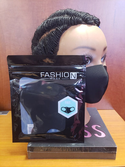5pc Disposable Mask with "FREE" Black Reusable Cloth Fashion Mask Pack - MSWCUSTOMPRINTS / LADYGRIND.COM